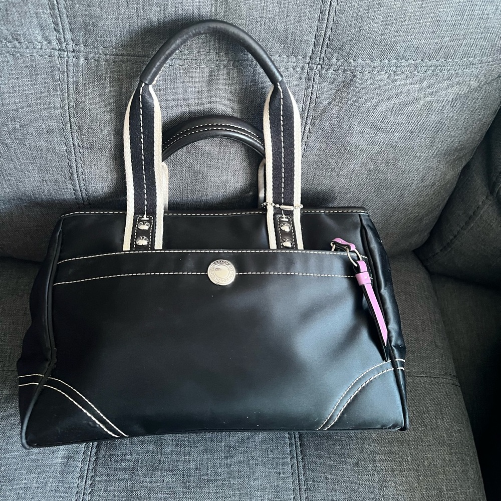 Coach Black Leather Bag